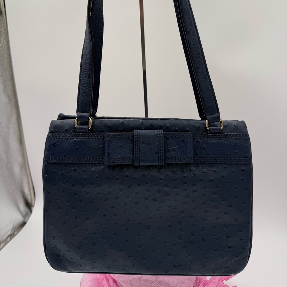 Kate Spade ostrich embossed all leather bag. NWT